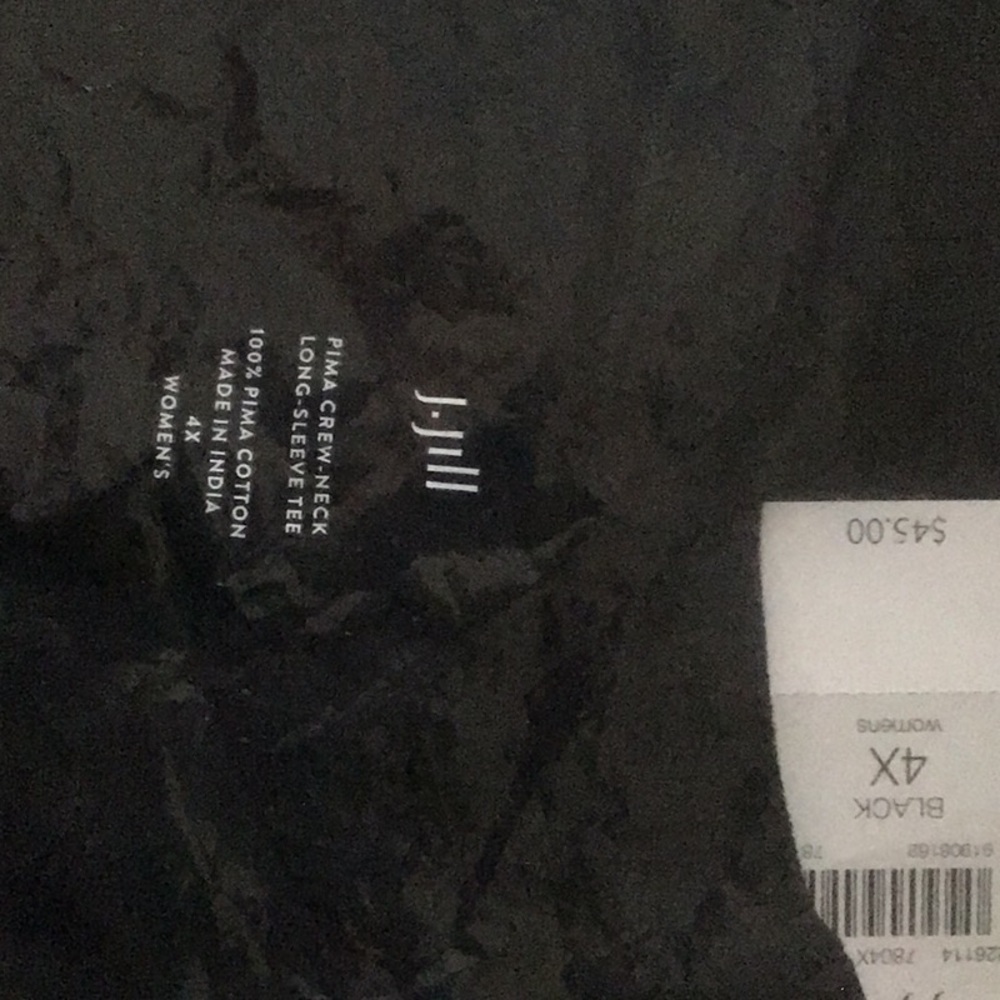 J. Jill Black Pima Long Sleeve Tee